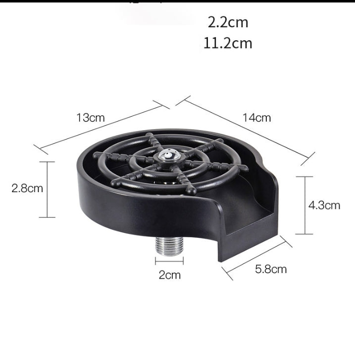 Bar Counter Cup Washer Sink High-pressure Spray Automatic Faucet Coffee Pitcher Wash Cup Tool Kitchen (Copy 2)